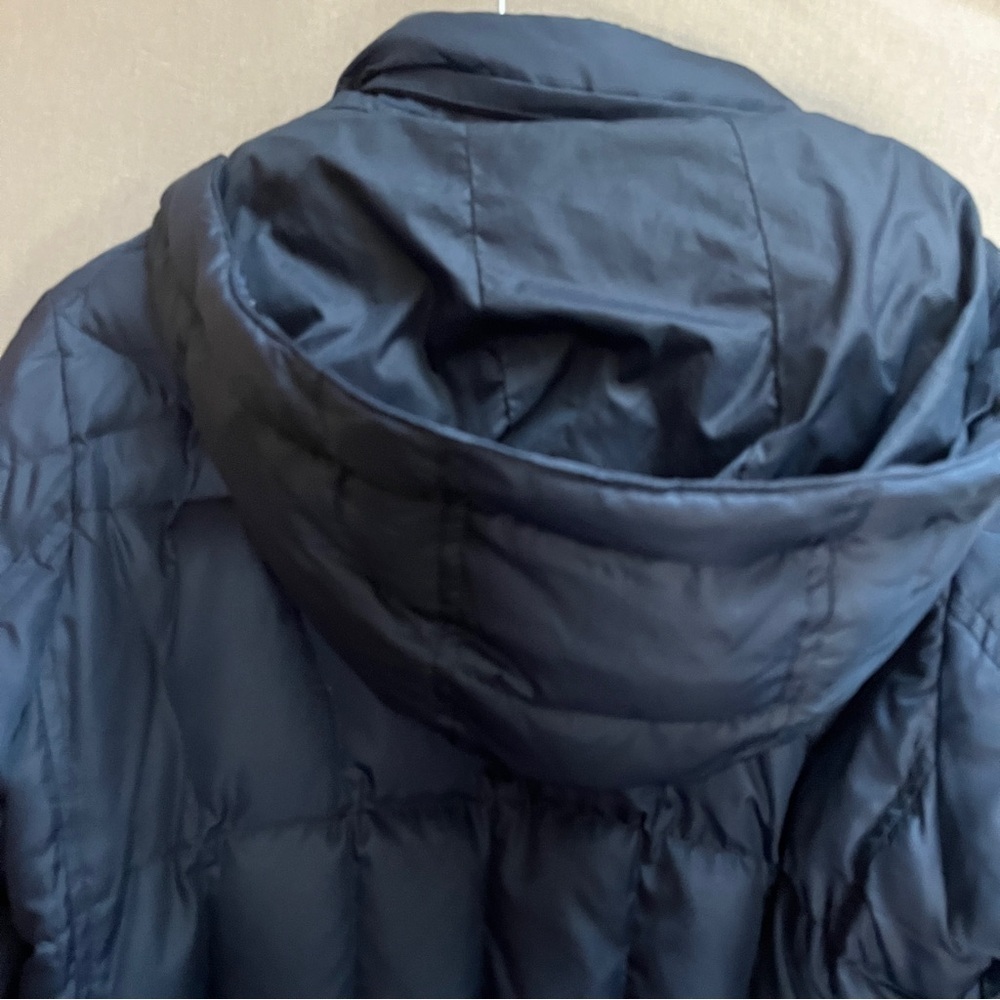 Eddie Bauer Down Dark Long Parka Hooded Jacket Sz M - Picture 3 of 12